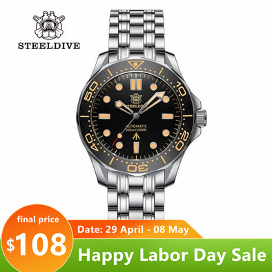 ★LaborDay Sale★Steeldive SD1957 Vintage Sea Ghost Watch