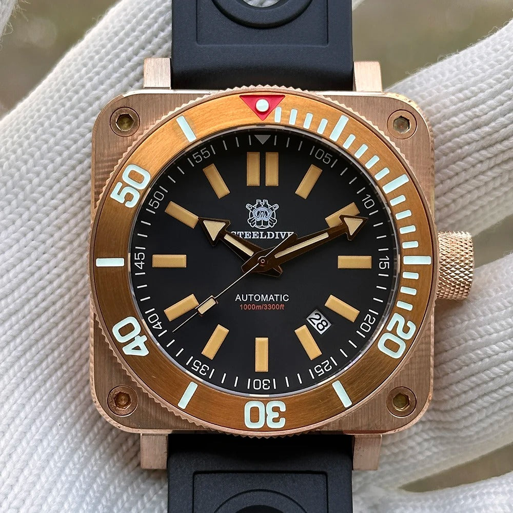 Steeldive SD1949S Bronze 1000m Deep Dive Watch – Steeldive Watch Store