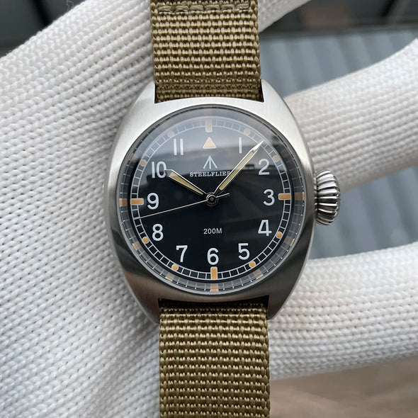 ★LaborDay Sale★Steelflier SF745 British Army W10 Quartz Field Watch