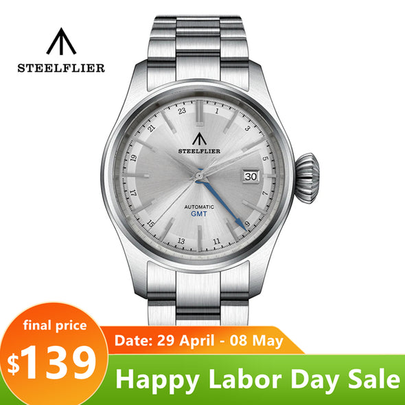 ★LaborDay Sale★Steelflier SF790 GS NH34 GMT Automatic Watch