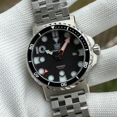 Steeldive SD1982 Big Size 46.5MM 25000M Diver Watch - with Calendar