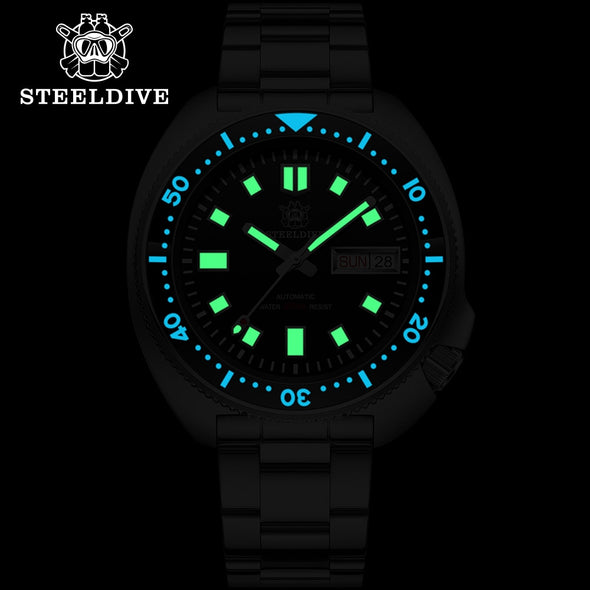Steeldive SD1970W NH36 Automatic 6309 Turtle Dive Watch