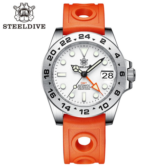 ★Welcome Deal★SSteeldive SD1992 NH34 GMT Automatic Watch