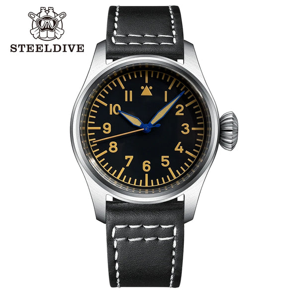 ★LaborDay Sale★Steeldive SD1928A Retro Army Pilot Watch