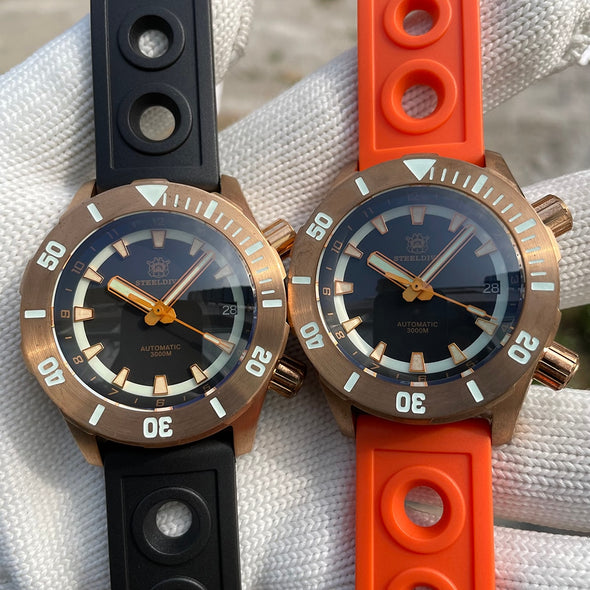Steeldive SD1950S Solid Bronze Deep Sea Men Watch
