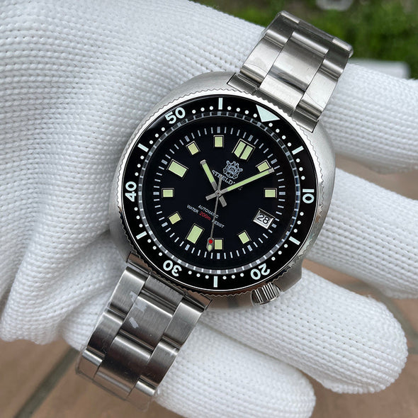 UK Warehouse - Steeldive SD1970 6105 Turtle Diver Watch V2