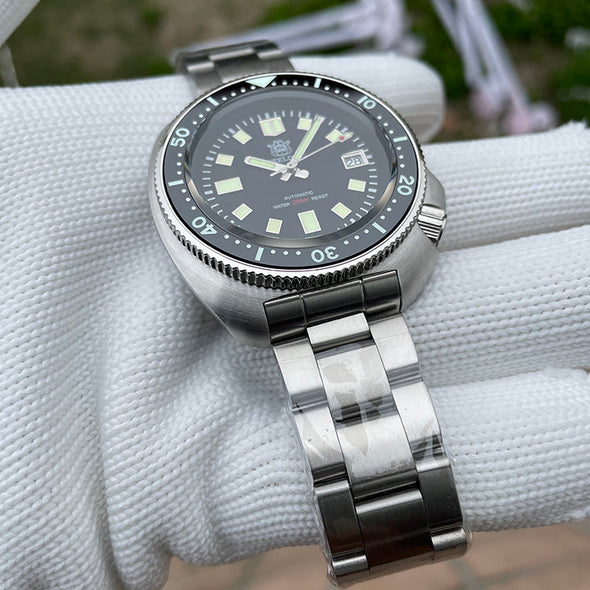 UK Warehouse - Steeldive SD1970 6105 Turtle Diver Watch V2