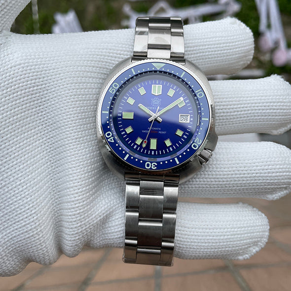 UK Warehouse - Steeldive SD1970 6105 Turtle Diver Watch V2