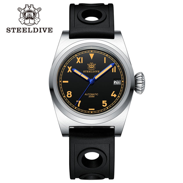 Steeldive SD1904 NH35 Vintage Military Pilot Watch