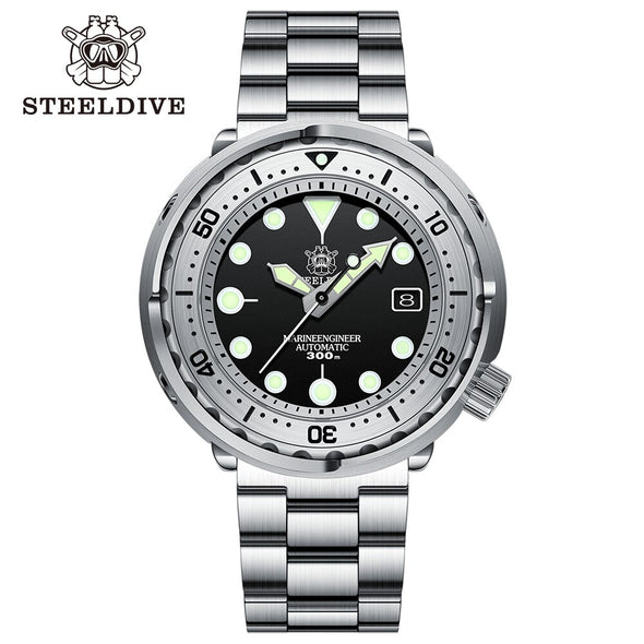 Steeldive SD1986 Full Steel Tuna Diver Watch
