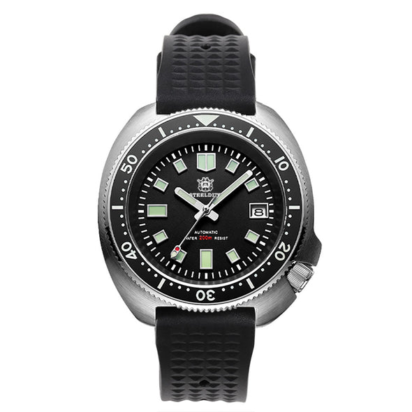 UK Warehouse - Steeldive SD1970 6105 Turtle Diver Watch V2