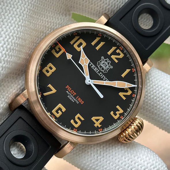 ★Flash Sale★Steeldive SD1903S Bronze Pilot Men Watch