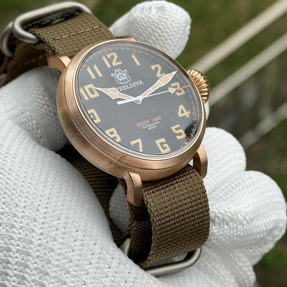 ★Flash Sale★Steeldive SD1903S Bronze Pilot Men Watch