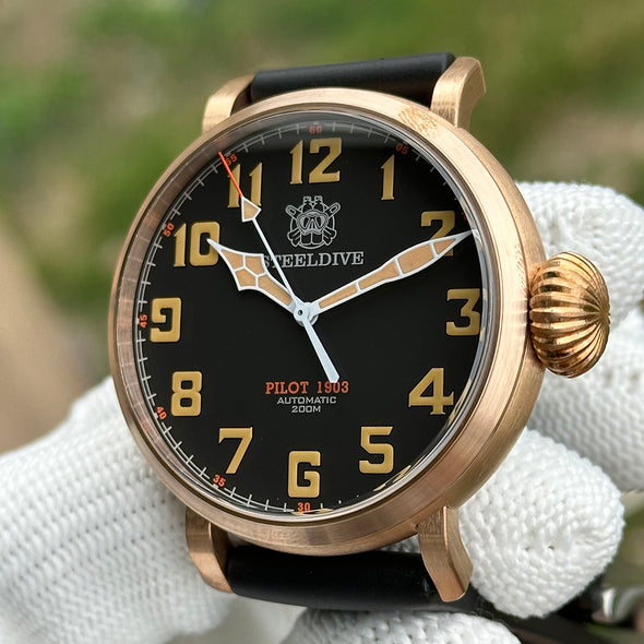 ★Flash Sale★Steeldive SD1903S Bronze Pilot Men Watch
