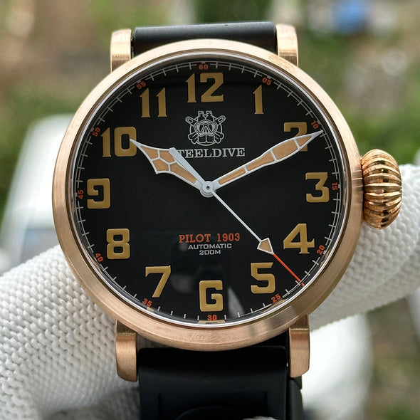 ★Flash Sale★Steeldive SD1903S Bronze Pilot Men Watch