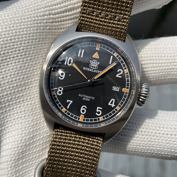 ★Anniversary Sale★Steeldive SD1907P 40mm W10 Military Automatic Watch