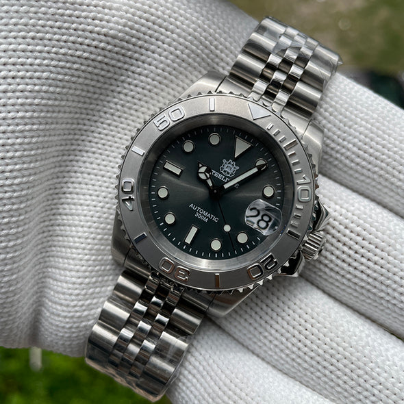 Steeldive SD1953T Retro Black Ceramic Bezel Dive Watch