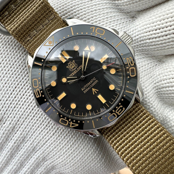 UK Warehouse - Steeldive SD1957 Vintage Sea Ghost Watch