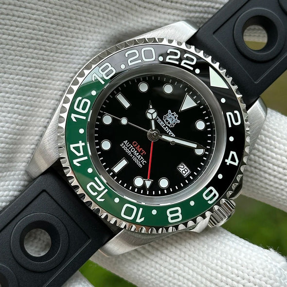 Steeldive SD1964 45mm NH34 GMT Diver Watch