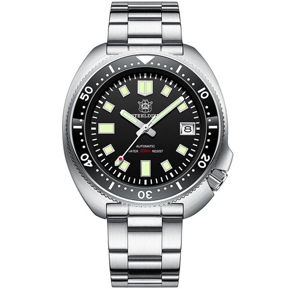 UK Warehouse - Steeldive SD1970 6105 Turtle Diver Watch V2