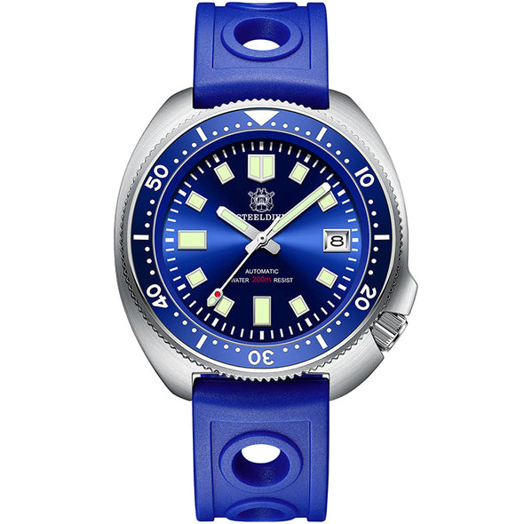 UK Warehouse - Steeldive SD1970 6105 Turtle Diver Watch V2