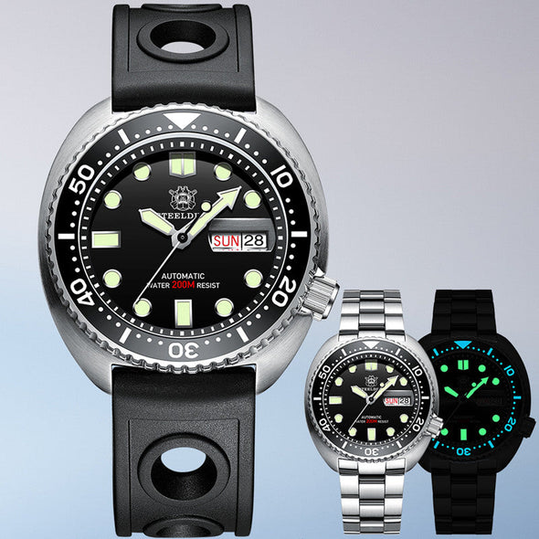 UK Warehouse - STEELDIVE SD1972 6309 King Turtle Dive Watch V2