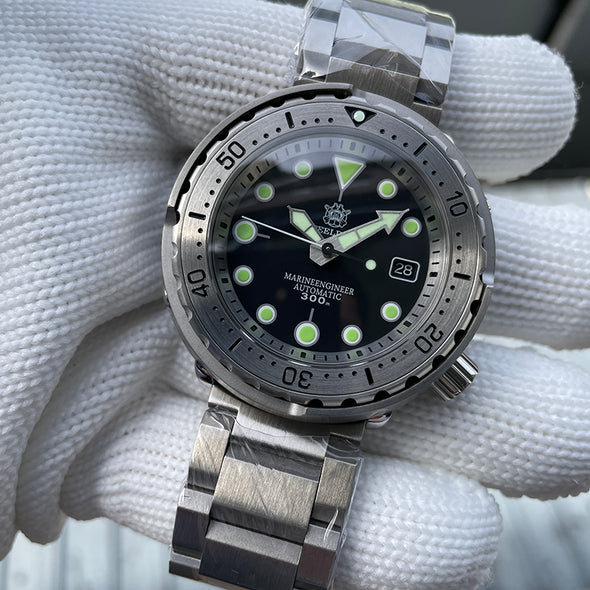 Steeldive SD1986 Full Steel Tuna Diver Watch
