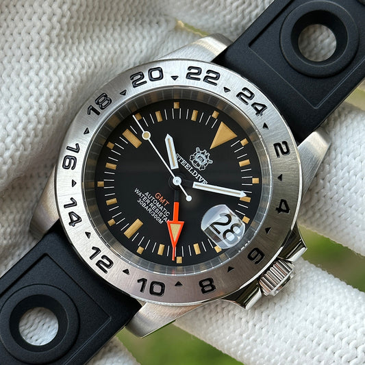 Steeldive SD1992V Vintage NH34 GMT Automatic Watch