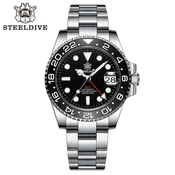 UK Warehouse- Steeldive SD1993 NH34 GMT Automatic Watch