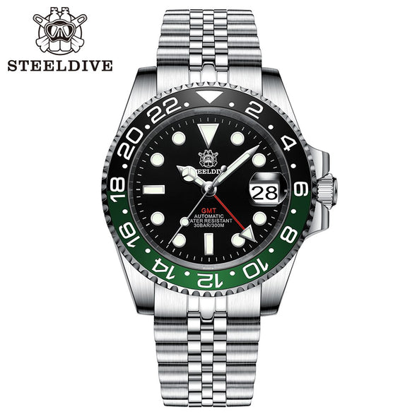 ★LaborDay Sale★Steeldive SD1993 NH34 GMT Automatic Watch V2