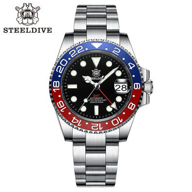 ★Welcome Deal★Steeldive SD1993 NH34 GMT Automatic Watch V2