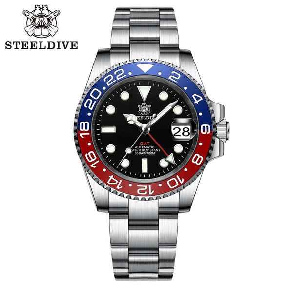 ★Welcome Deal★Steeldive SD1993 NH34 GMT Automatic Watch V2