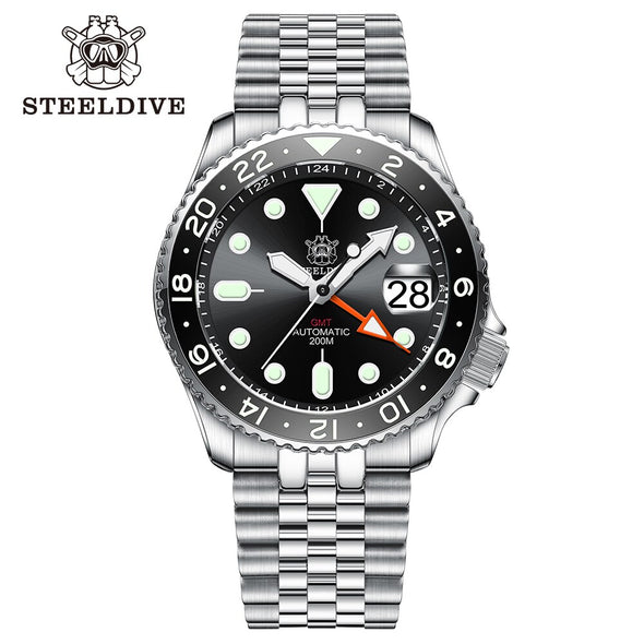 ★LaborDay Sale★Steeldive SD1994 SKX007 NH34 GMT Automatic Watch