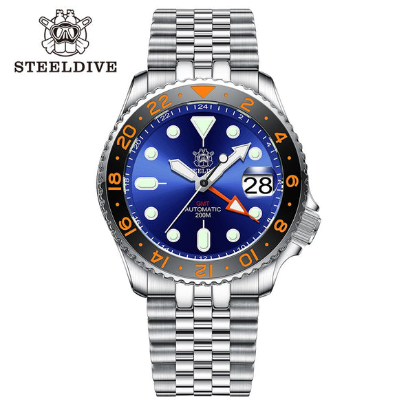 Steeldive SD1994 SKX007 NH34 GMT Automatic Watch