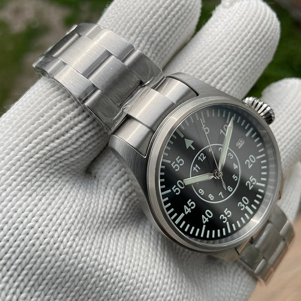 Steeldive SD1928T Type B Pilot Watch - Onion Crown