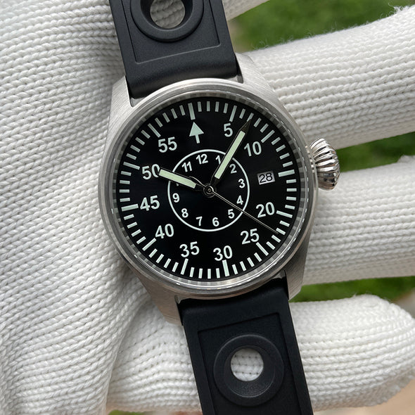Steeldive SD1928T Type B Pilot Watch - Onion Crown