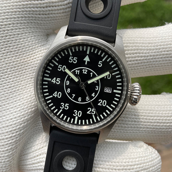 Steeldive SD1928T Type B Pilot Watch - Onion Crown