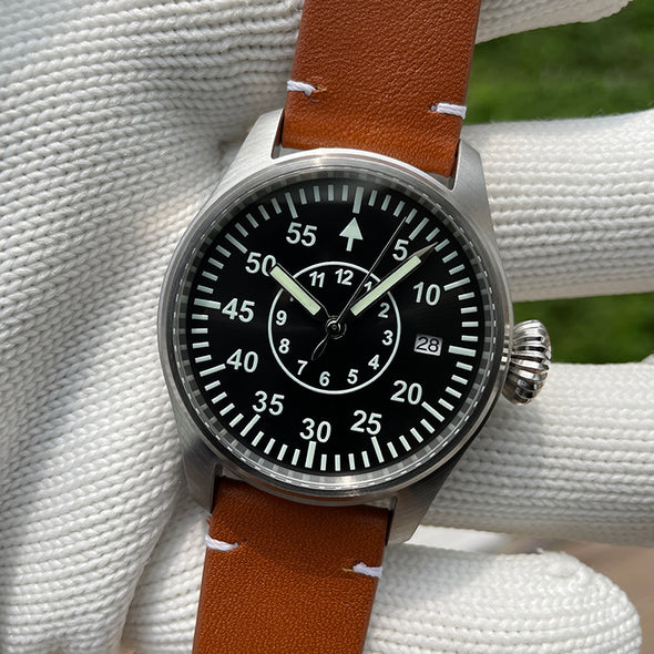 Steeldive SD1928T Type B Pilot Watch - Onion Crown