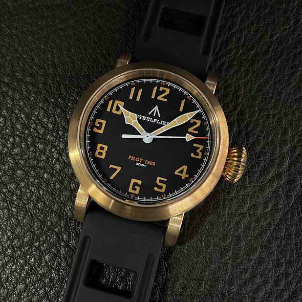 Steelflier SF747S 40mm Bronze VH31 Quartz Pilot Watch