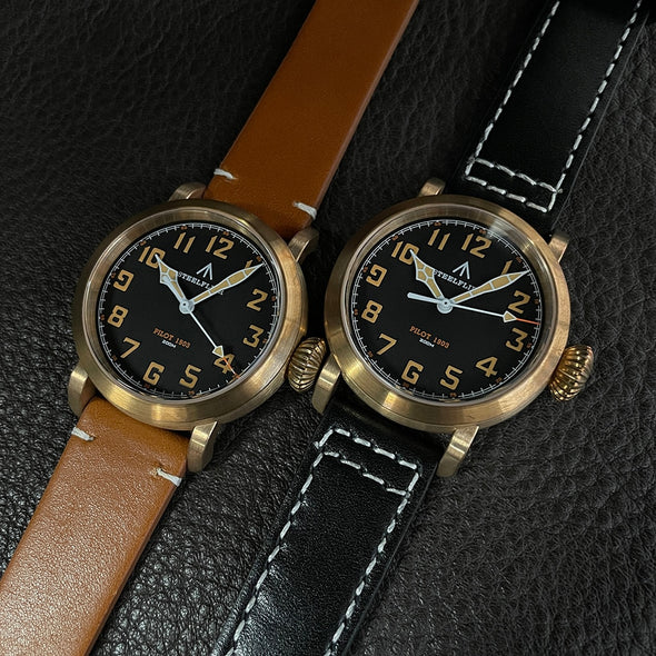 Steelflier SF747S 40mm Bronze VH31 Quartz Pilot Watch