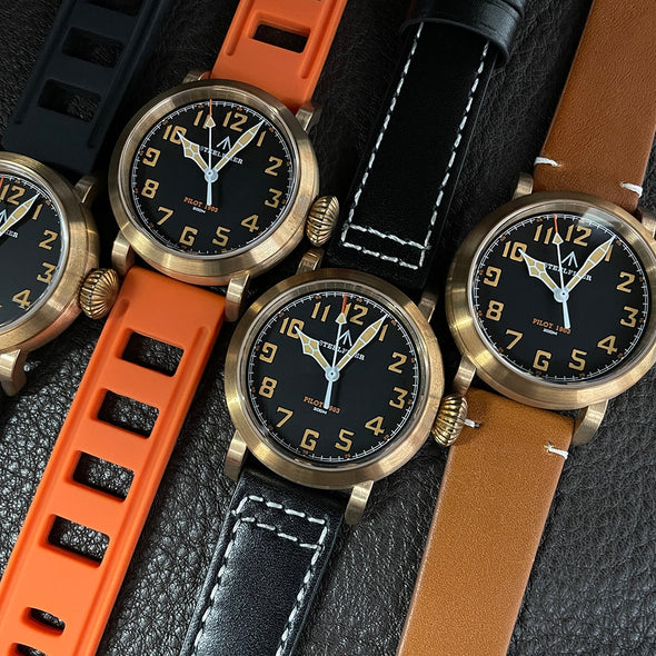 Steelflier SF747S 40mm Bronze VH31 Quartz Pilot Watch