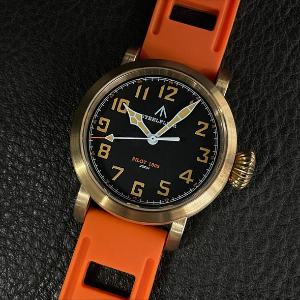 Steelflier SF747S 40mm Bronze VH31 Quartz Pilot Watch