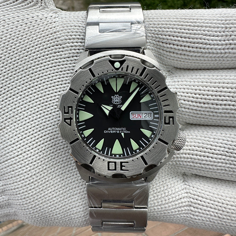 Exc+5* Seiko 5 Five Sports Baby Monster Black Dial 7S36-03D0