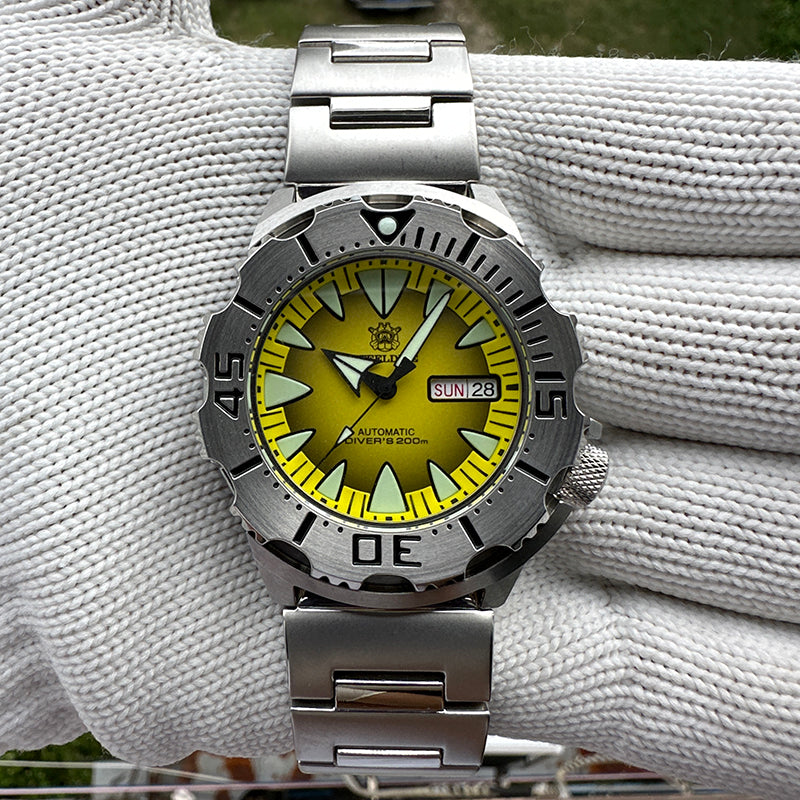 Men's Seiko 42mm Baby Monster Orange Dial 7S36-03D0