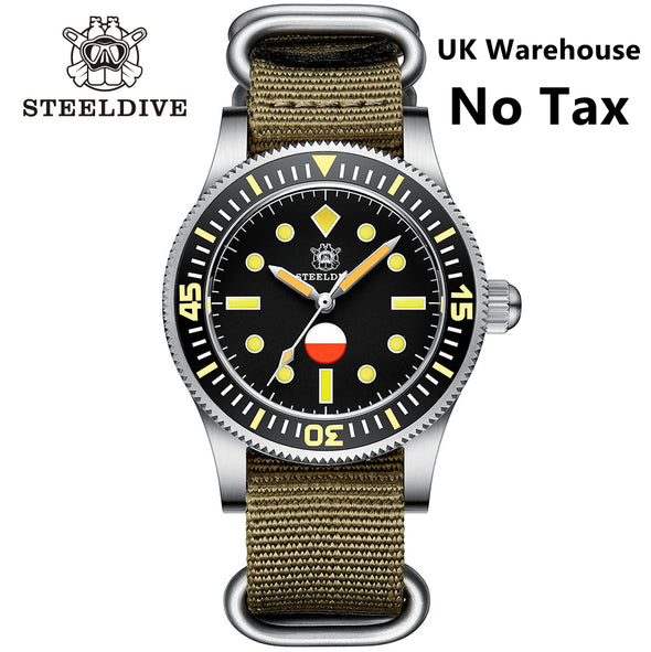 UK Warehouse - Steeldive SD1952T 50-Fathoms Automatic Watch Men