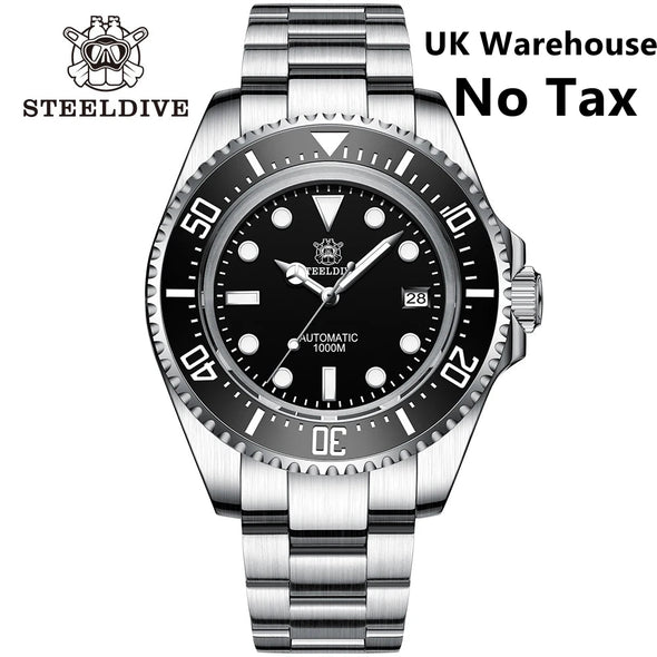 UK Warehouse - STEELDIVE SD1964 Sea-Dweller Sub Dive Watch
