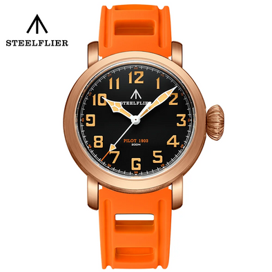 Steelflier SF747S 40mm Bronze VH31 Quartz Pilot Watch