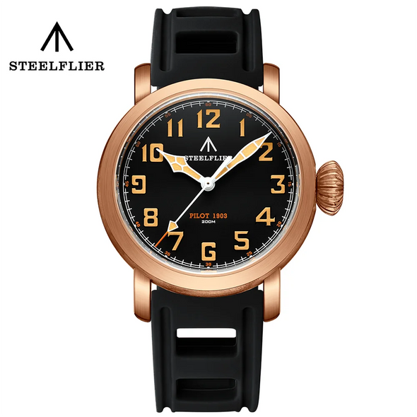 Steelflier SF747S 40mm Bronze VH31 Quartz Pilot Watch