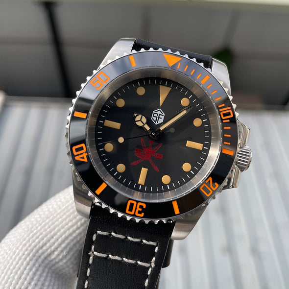 ★Welcome Deal★Steelflier SF754VC Orange Sub Automatic Watch V2