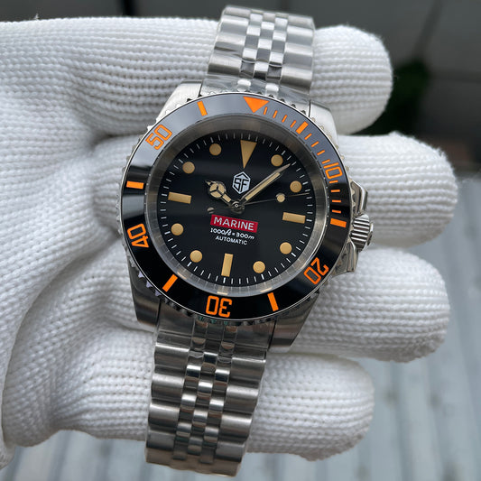 ★Anniversary Sale★Steelflier SF754VC Orange Sub Automatic Watch V2